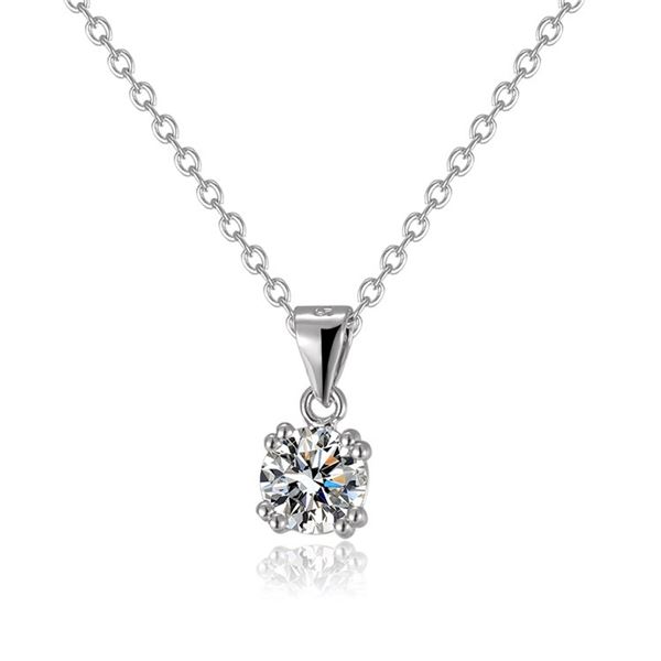 2 CT GRA CERTIFIED MOISSANITE 925 SILVER NECKLACE