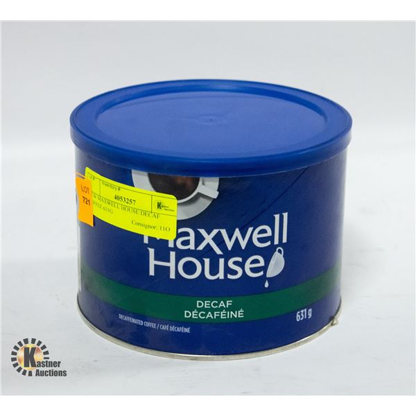 NEW MAXWELL HOUSE DECAF COFFEE 631G