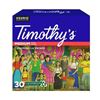 Image 1 : BOX OF 30 TIMOTHYS MEDIUM ROAST KEURIG COFFEE PODS