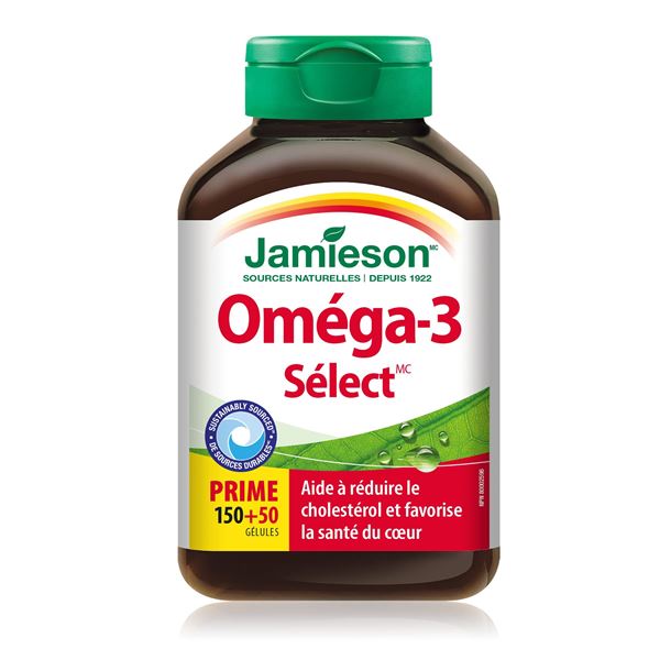 NEW JAMIESON OMEGA-3 SELECT 200 SOFTGELS