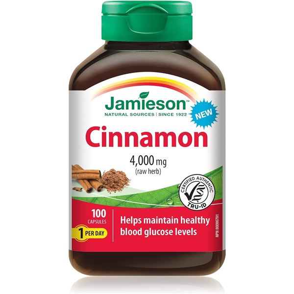 NEW JAMIESON CINNAMON 4000 MG 100 CAPSULES