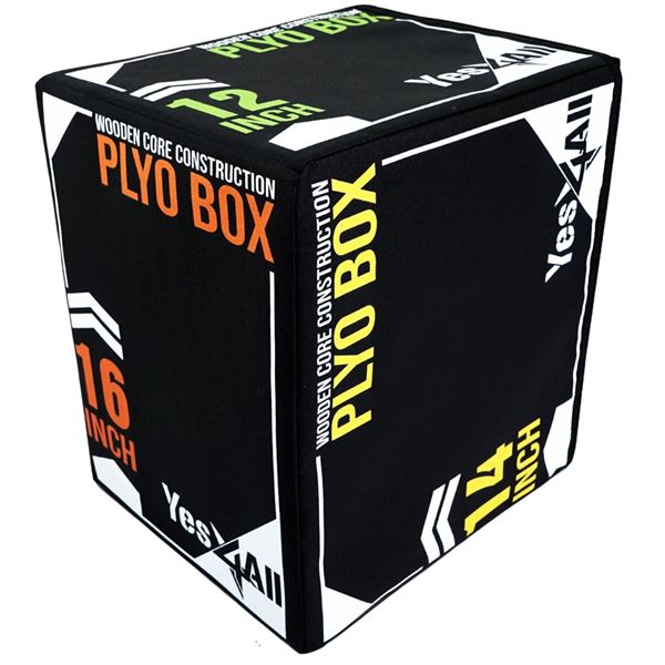 NEW YES4ALL SOFT PLYO BOX WOODEN CORE