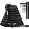 Image 1 : BRAND NEW YES4ALL 30FT BATTLE ROPE WITH COVER &