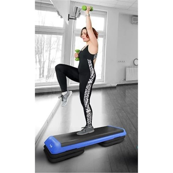 NEW YES4ALL BLUE 3 LEVEL WORKOUT PLATFORM