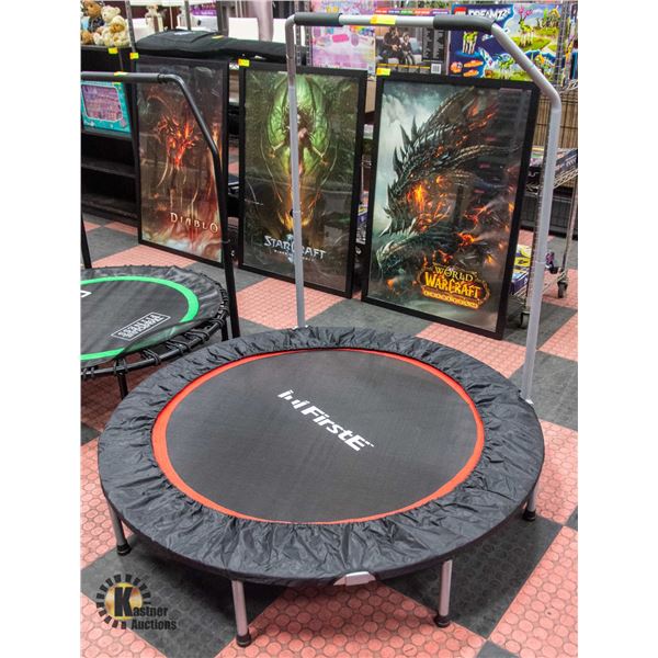 NEWLY ASSEMBLED FIRSTE 50" MINI TRAMPOLINE W/