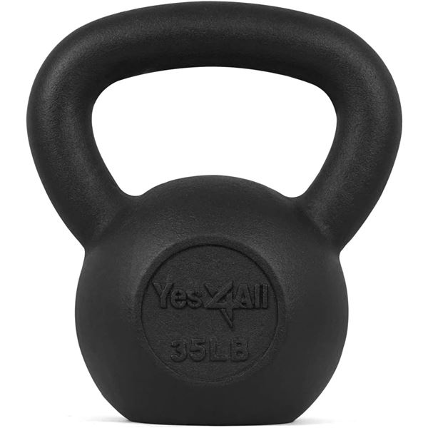 NEW YES4ALL KETTLEBELL 35LBS CAST IRON