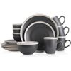 Image 1 : NEW STONE+LAIN 16 PIECE-STONEWARE COUPE MATTE GREY