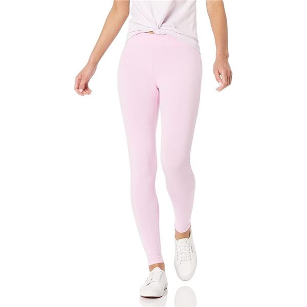 NEW AMAZON ESSENTIALS WOMENS LEGGINGS PINK SZ L
