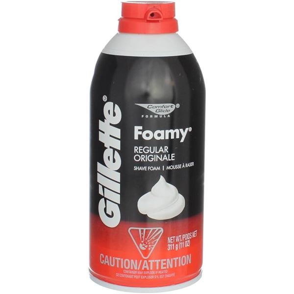 NEW 311G GILLETTE FOAMY REGULAR SHAVE FOAM