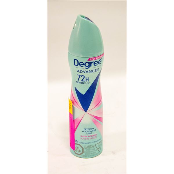 107G BOTTLE DEGREE 72H SHEER POWDER DRY SPRAY
