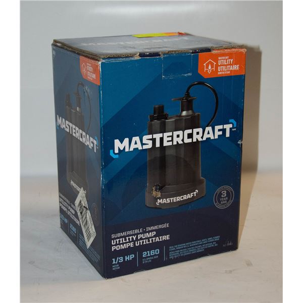 MASTERCRAFT 1/3HP UTILITY PUMP -ESTATE