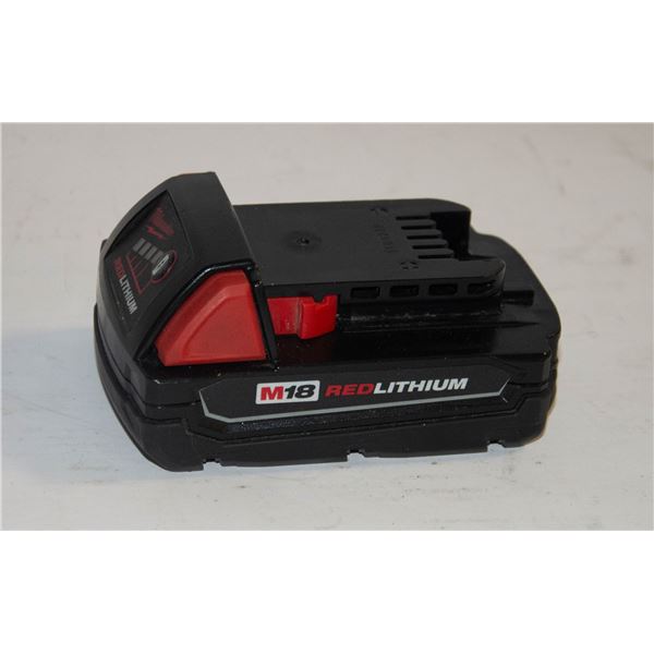 M18 RED LITHIUM MILWAUKEE BATTERY