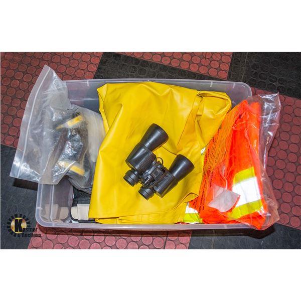 LOT OF SAFETY GEAR MASKS AND MORE