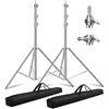 Image 1 : NEW PACK OF 2 HEAVY DUTY 9.2FT LIGHT STANDS