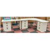 Image 1 : OFF WHITE L SHAPED DESK 105" X 63" X 29"
