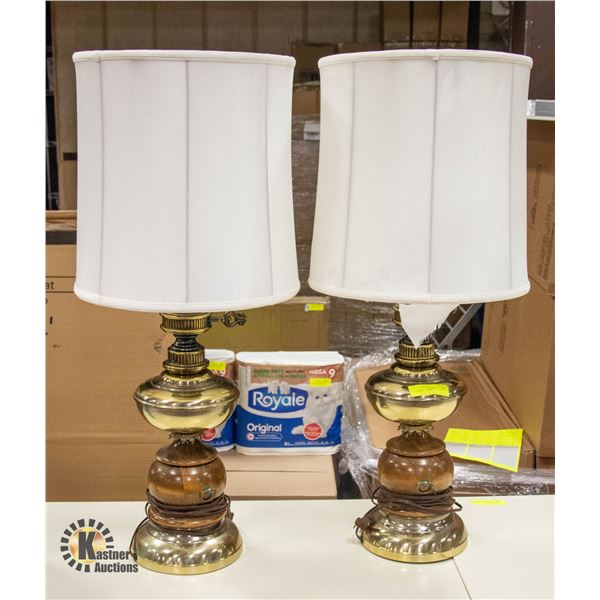 2 ANTIQUE LAMPS