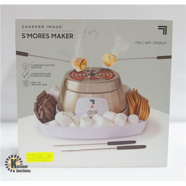 NEW SHARPER IMAGE INDOOR ELECTRIC S'MORES MAKER