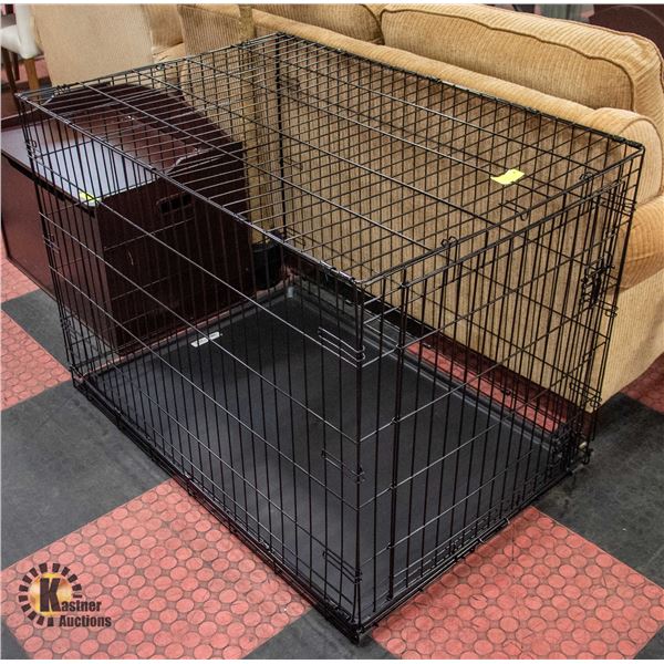 NEW UNPACKED NEW WORLD LARGE FOLDING DOG CRATE