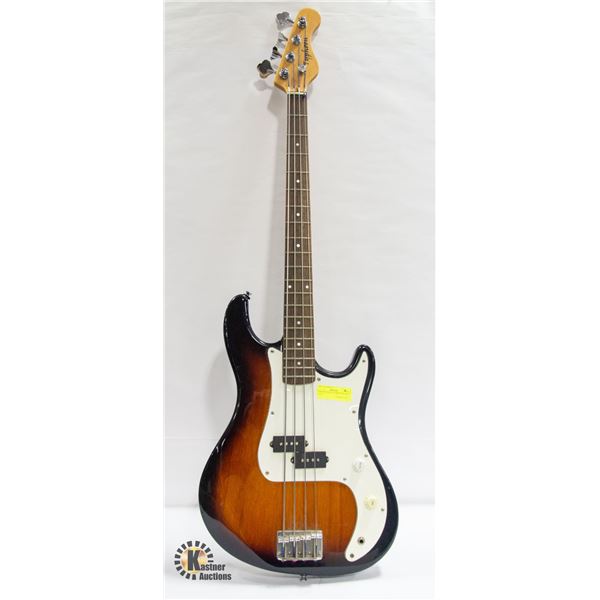 TYPHOON BASS SUNBURST IN SOFT CASE