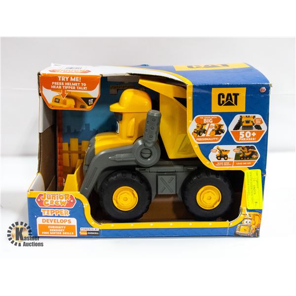 NEW CAT JUNIOR CREW TIPPER, ANIMATED & TALKING