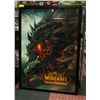 Image 1 : FRAMED WORLD OF WARCRAFT POSTER 41" X 29"