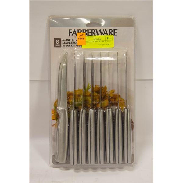 8 STAINLESS STEEL STEAK KNIVES