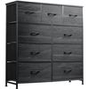 Image 1 : BRAND NEW 9 DRAWER DRESSER BLACK GRAIN
