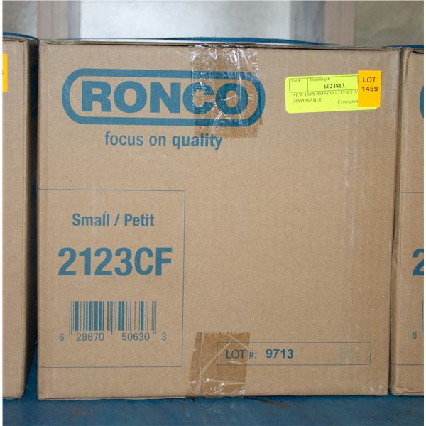NEW BOX RONCO #2123CF VINYL DISPOSABLE