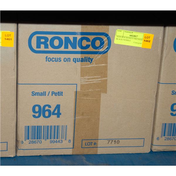NEW BOX RONCO #964 SMALL BLACK NITRILE