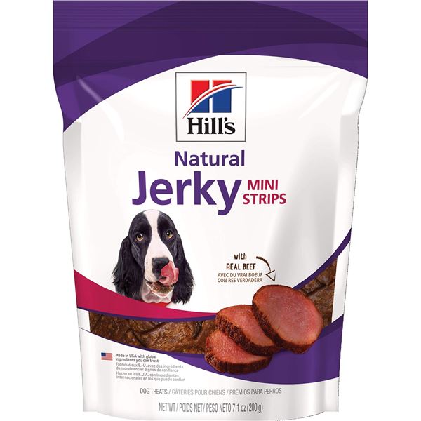 NEW 2 X 200G HILLS JERKY MINI STRIPS