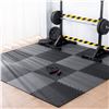 Image 1 : BOX OF 12 NEW 24" X 24" BLK/GR INTERLOCKING MATS