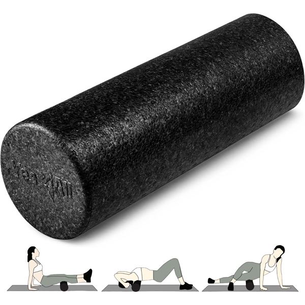 NEW YES 4 ALL BLACK 18" WORKOUT ROLLER