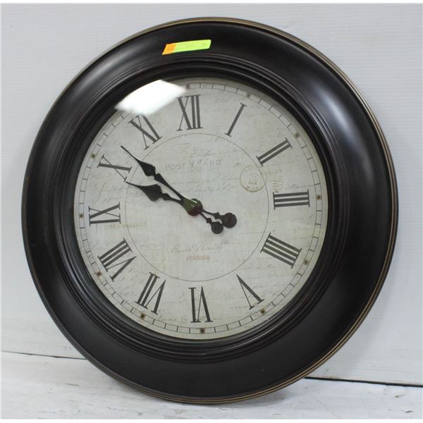 DECOR LARGE WALL CLOCK 2"DIA WORKING