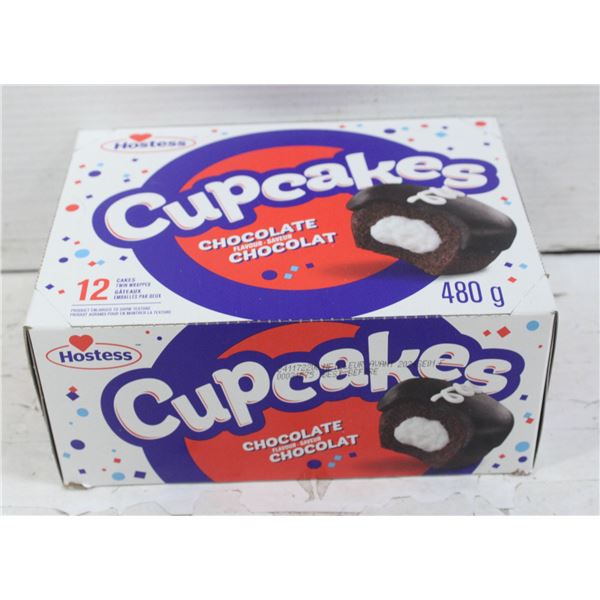 12 HOSTESS CUPCAKES - CHOCOLATE FLAVOUR 480G PER