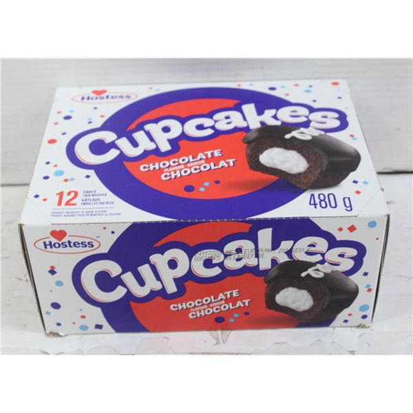 12 HOSTESS CUPCAKES - CHOCOLATE FLAVOUR 480G PER