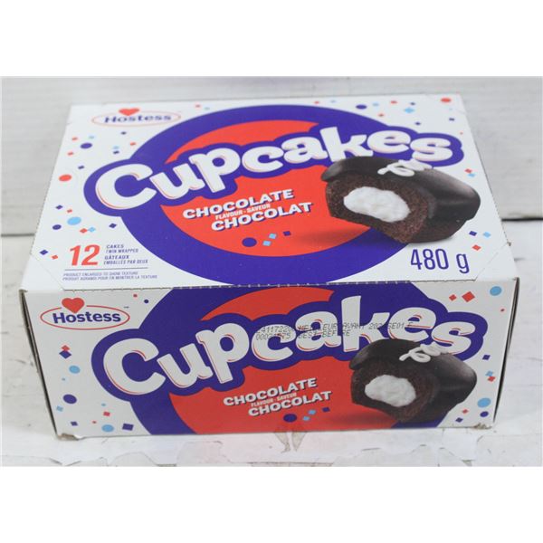 12 HOSTESS CUPCAKES - CHOCOLATE FLAVOUR 480G PER
