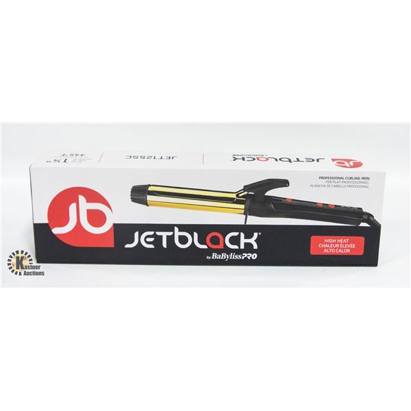 NEW JET BLACKCURLING IRON BY: BABYLISS PRO
