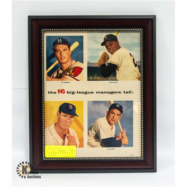 ED MATHEWS, WILLIE MAYS, TED WILLIAMS