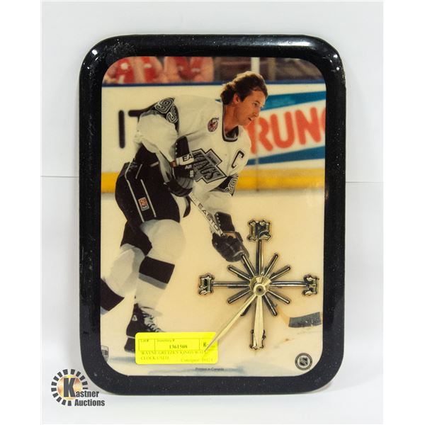 WAYNE GRETZKY KINGS WALL CLOCK USED