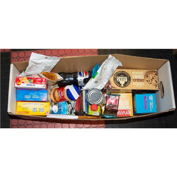 BOX OF NON-PERISHABLE FOOD PRODUCTS ASSORTED BEST