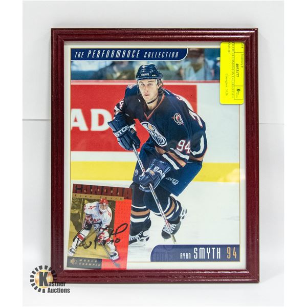 FRAMED EDMONTON OILERS RYAN SMYTH