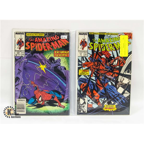 AMAZING SPIDERMAN #305 & 317