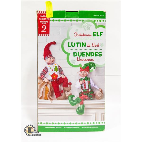 PACK OF 2 CHRISTMAS ELFS