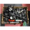 Image 1 : BOX OF SOLAR NIGHTLIGHT & SOLD W GARDEN TOOLS