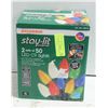 Image 1 : SYLVANIA STAY-LIT 2 SETS OF 50 LED C9 LIGHTS