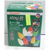 Image 1 : SYLVANIA STAY-LIT 2 SETS OF 50 LED C9 LIGHTS