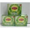 Image 1 : THREE BOXES OF LIPTON GREEN TEA 100 BAGS PER BOX