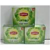 Image 1 : THREE BOXES OF LIPTON GREEN TEA 100 BAGS PER BOX