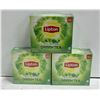 Image 1 : THREE BOXES OF LIPTON GREEN TEA 100 BAGS PER BOX