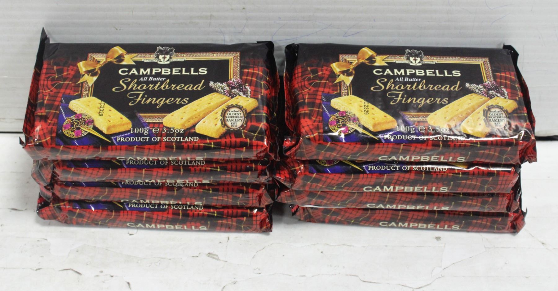 EIGHT PACKAGES OF CAMPBELL SCOTTISH SHORTBREAD